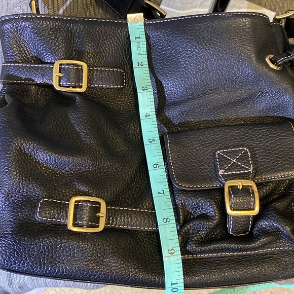 MAXX New York pebbled black leather shoulder bag - Picture 8 of 8